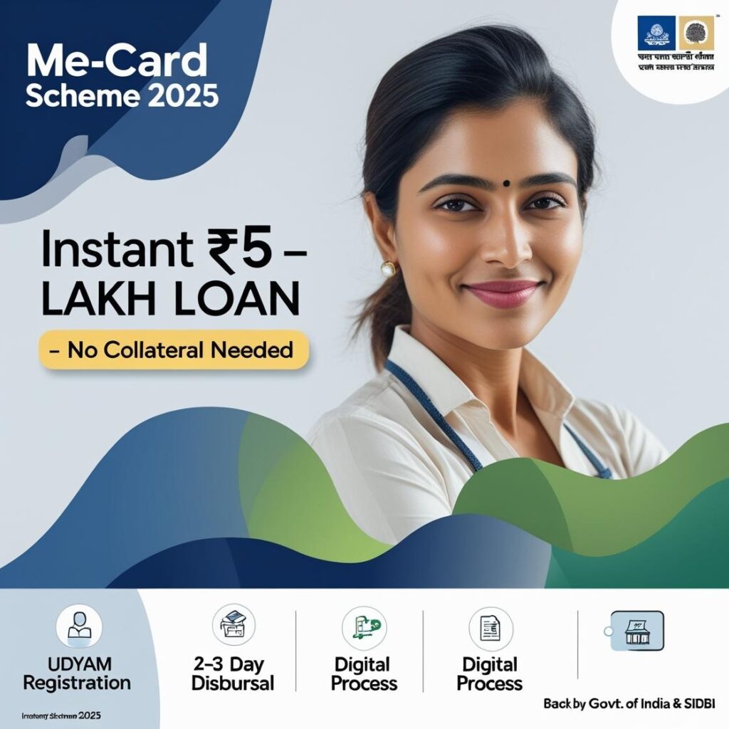 Exclusive ME-Card Scheme 2025 – Instant ₹5 Lakh Loan for Micro Businesses